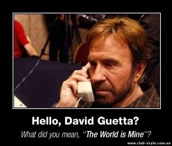 Chuck Norris - David Guetta - the world is mine скачать